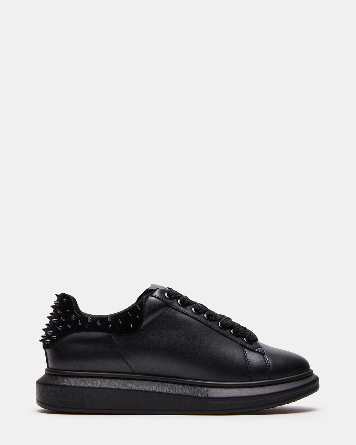 Steve Madden FROSTING Black Velvet Men's Low-Top Lace-Up Sneaker
