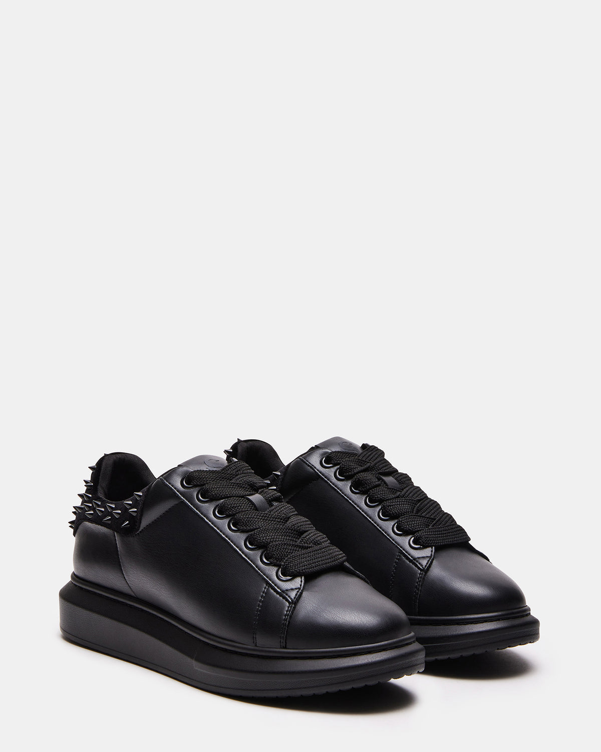 Steve Madden FROSTING Black Velvet Men's Low-Top Lace-Up Sneaker