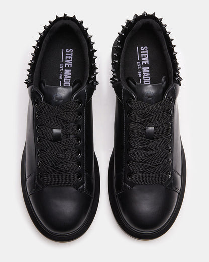 Steve Madden FROSTING Black Velvet Men's Low-Top Lace-Up Sneaker