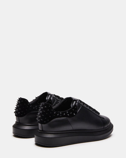 Steve Madden FROSTING Black Velvet Men's Low-Top Lace-Up Sneaker