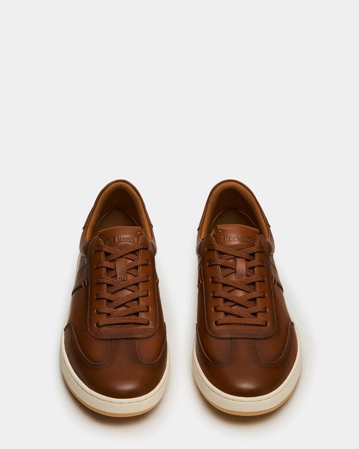 Steve Madden DYLAN Tan Low-Top Lace-Up Platform Men's Sneaker