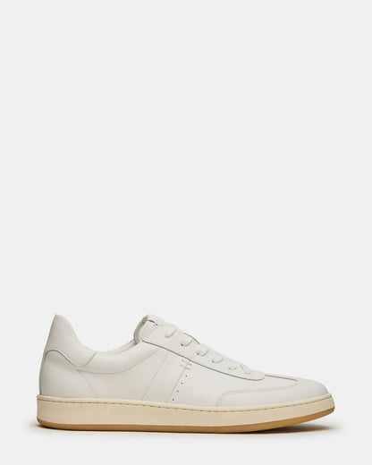 Steve Madden DYLAN White Low-Top Lace-Up Platform Men's Sneaker