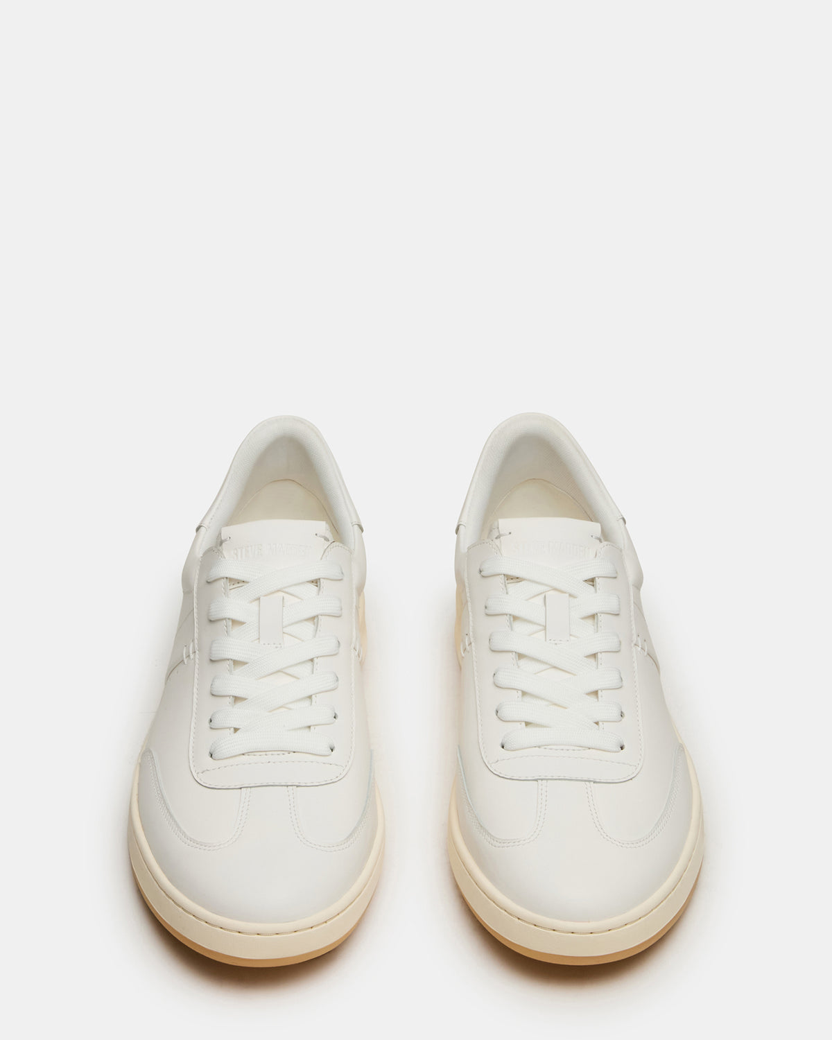Steve Madden DYLAN White Low-Top Lace-Up Platform Men's Sneaker