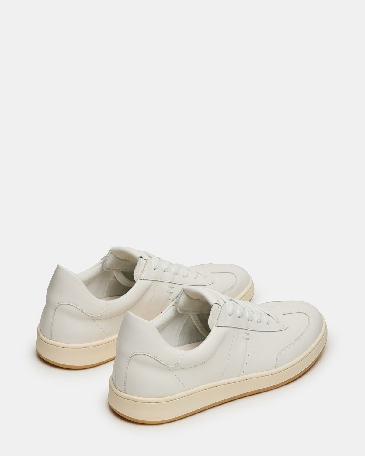 Steve Madden DYLAN White Low-Top Lace-Up Platform Men's Sneaker