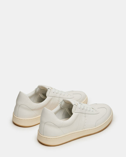 Steve Madden DYLAN White Low-Top Lace-Up Platform Men's Sneaker