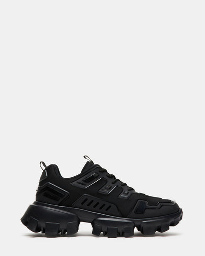 Steve Madden PONCE Black Men's Chunky Sole Lace Up Sneaker