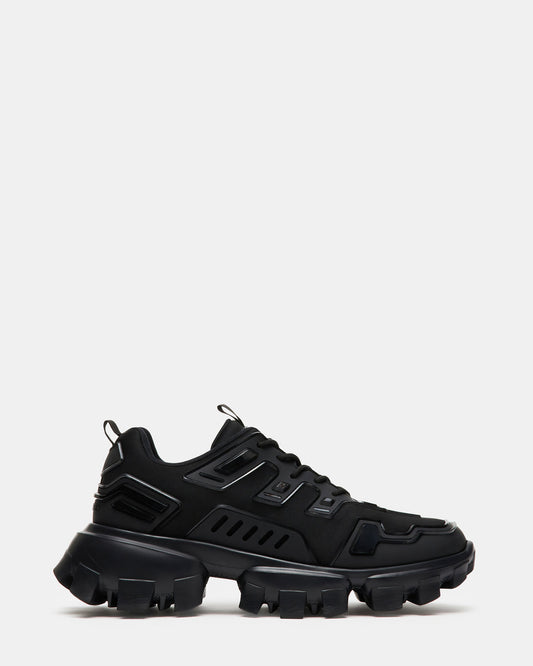 Steve Madden PONCE Black Men's Chunky Sole Lace Up Sneaker