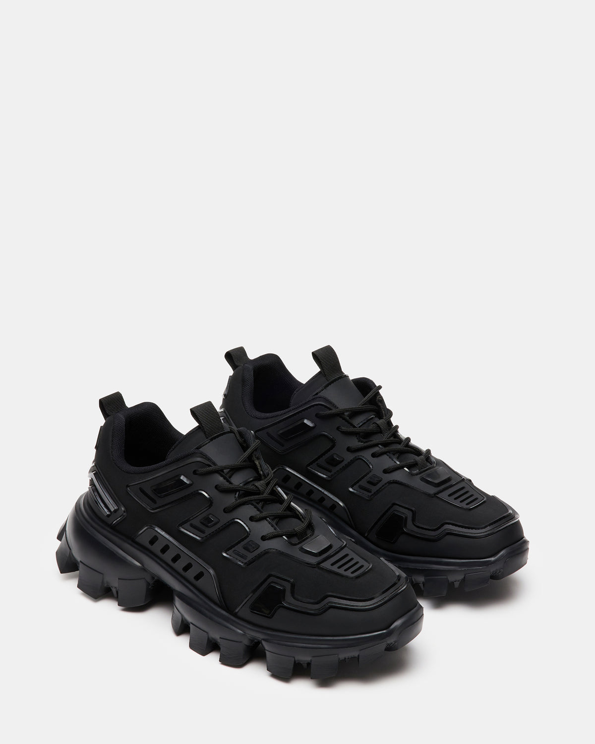 Steve Madden PONCE Black Men's Chunky Sole Lace Up Sneaker