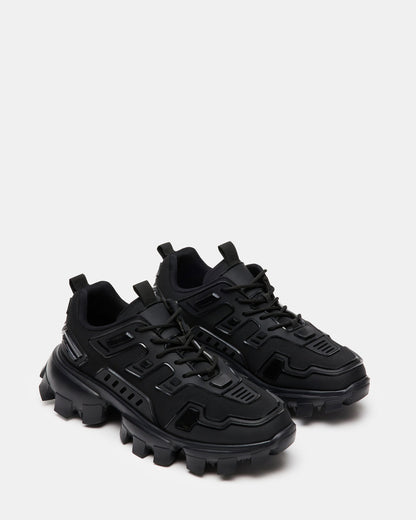 Steve Madden PONCE Black Men's Chunky Sole Lace Up Sneaker