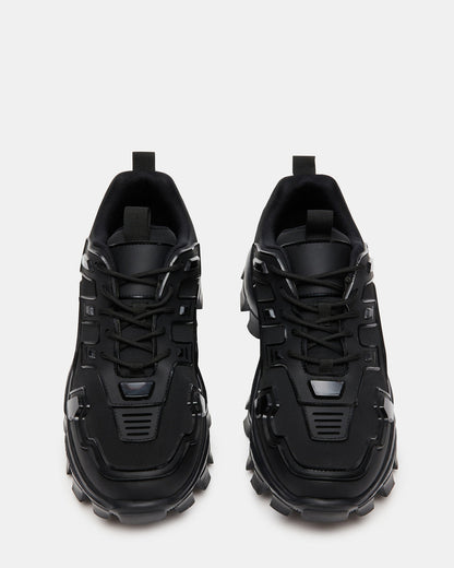 Steve Madden PONCE Black Men's Chunky Sole Lace Up Sneaker