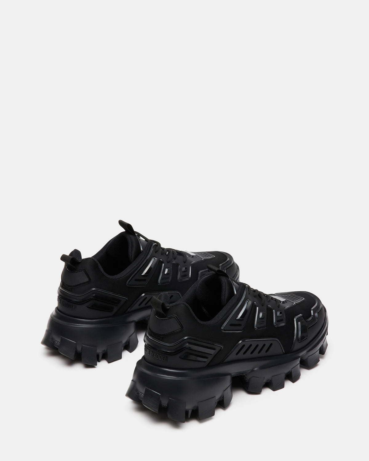Steve Madden PONCE Black Men's Chunky Sole Lace Up Sneaker