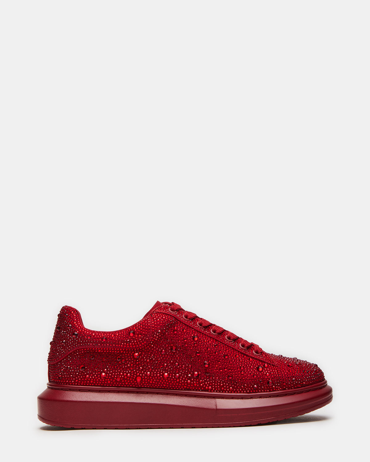 Steve Madden ICEBOX Red Multi Men's Low-Top Lace-Up Sneaker