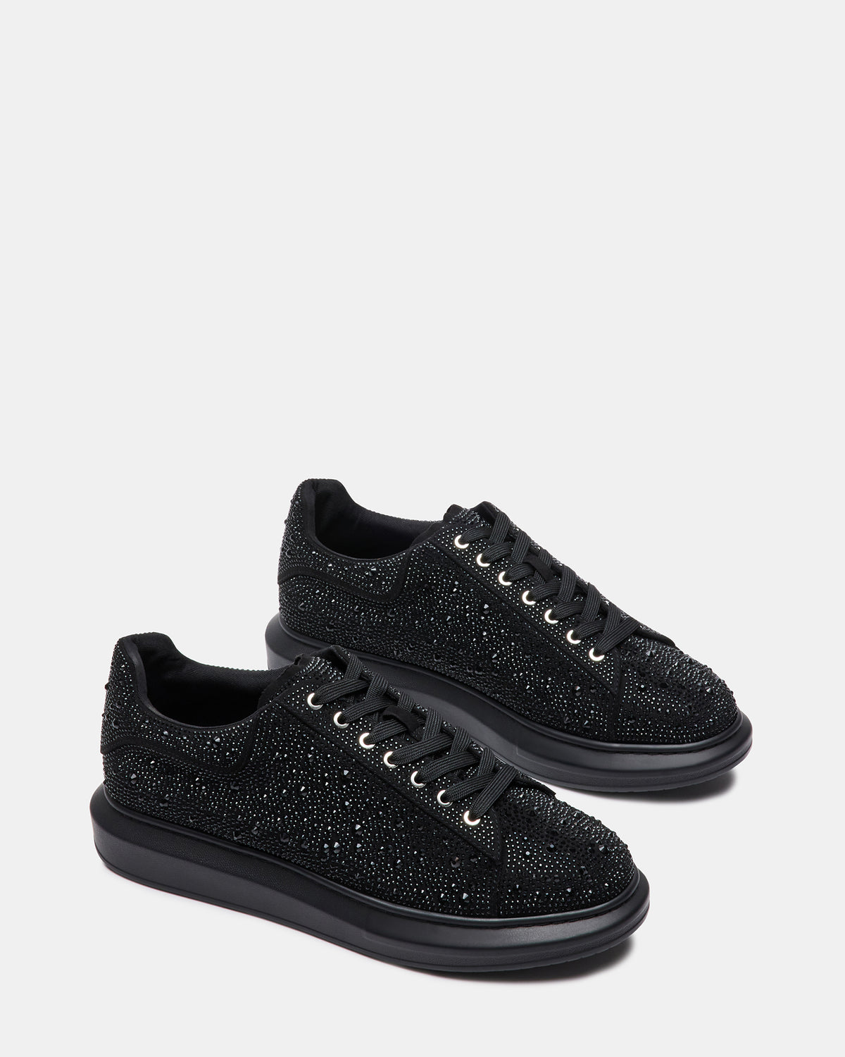 Steve Madden ICEBOX Rhinestone Men's Low-Top Lace-Up Sneaker