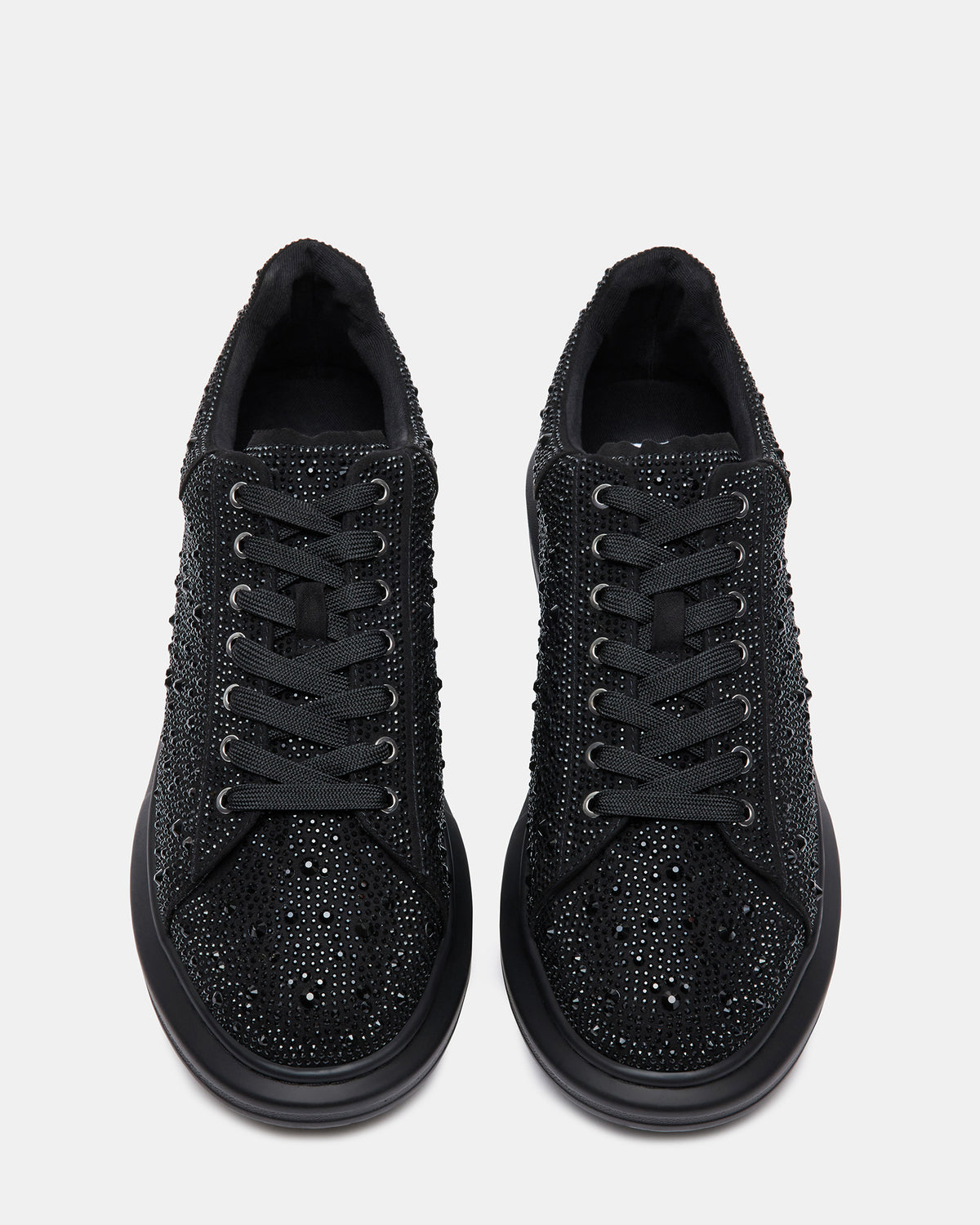 Steve Madden ICEBOX Rhinestone Men's Low-Top Lace-Up Sneaker
