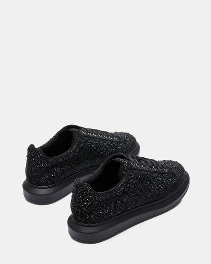 Steve Madden ICEBOX Rhinestone Men's Low-Top Lace-Up Sneaker