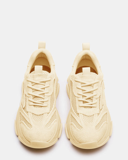 Steve Madden POSSESS Taupe Suede Low-Top Lace-Up Men's Sneaker