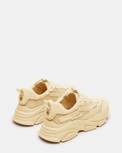 Steve Madden POSSESS Taupe Suede Low-Top Lace-Up Men's Sneaker
