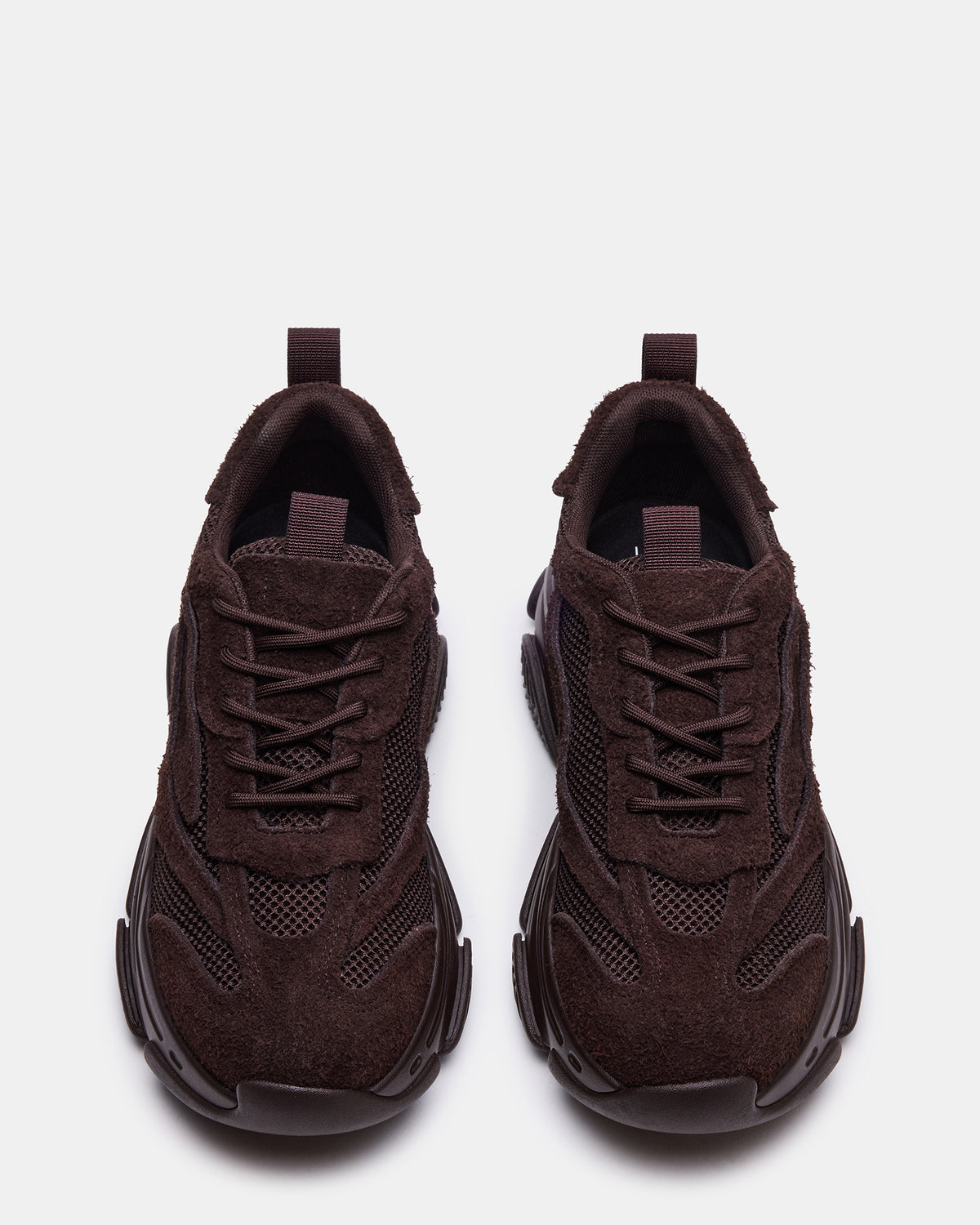 Steve Madden POSSESS Brown Suede Low-Top Lace-Up Men's Sneaker