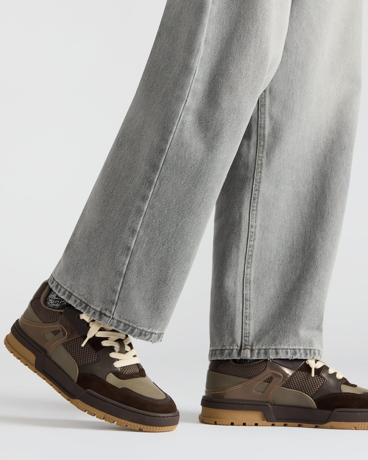 Steve Madden SANCHEZ Brown Multi Low-Top Lace-Up Men's Sneaker