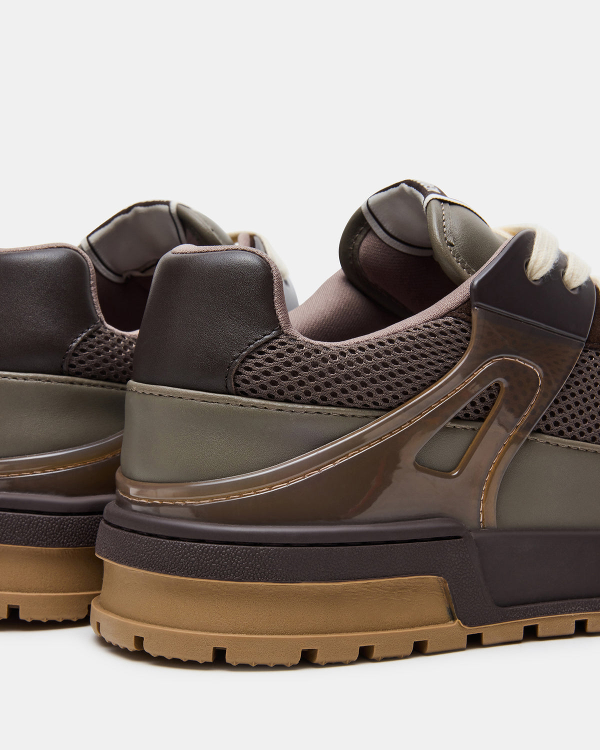 Steve Madden SANCHEZ Brown Multi Low-Top Lace-Up Men's Sneaker