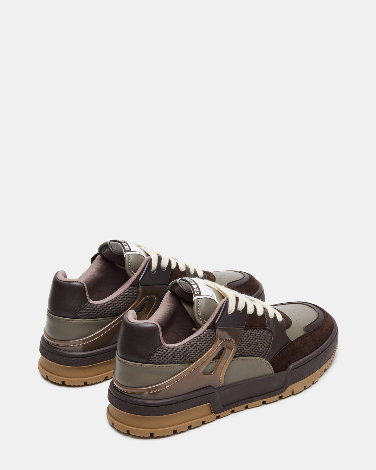 Steve Madden SANCHEZ Brown Multi Low-Top Lace-Up Men's Sneaker