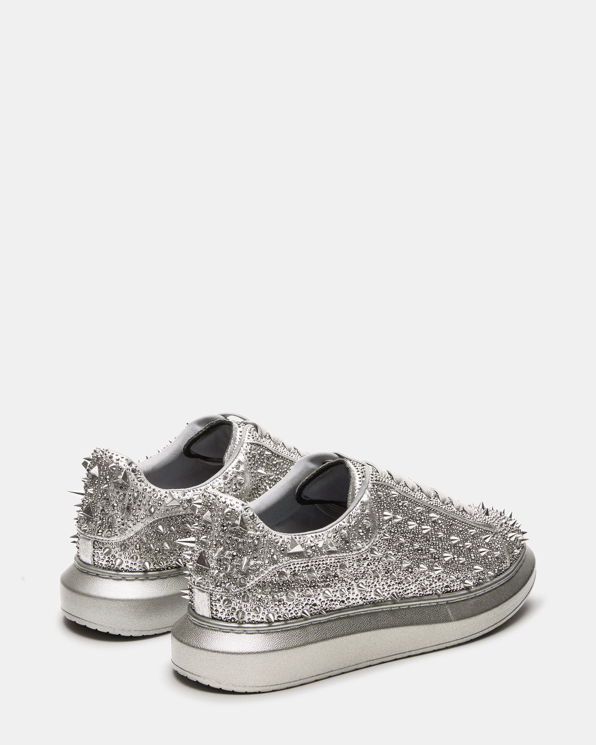 Steve Madden ICEBOX Pewter Metallic Men's Low-Top Lace-Up Sneaker