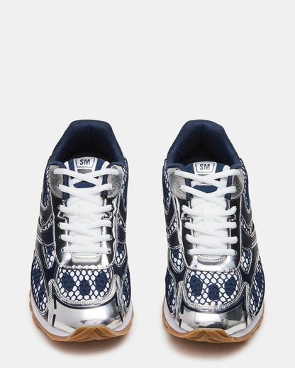 Steve Madden XYLO Blue Low-Top Lace-Up Men's Sneakers