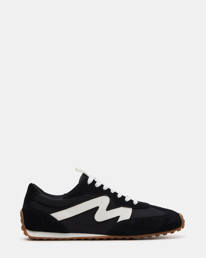 Steve Madden CYRUS Black Low-Top Lace-Up Men's Sneaker