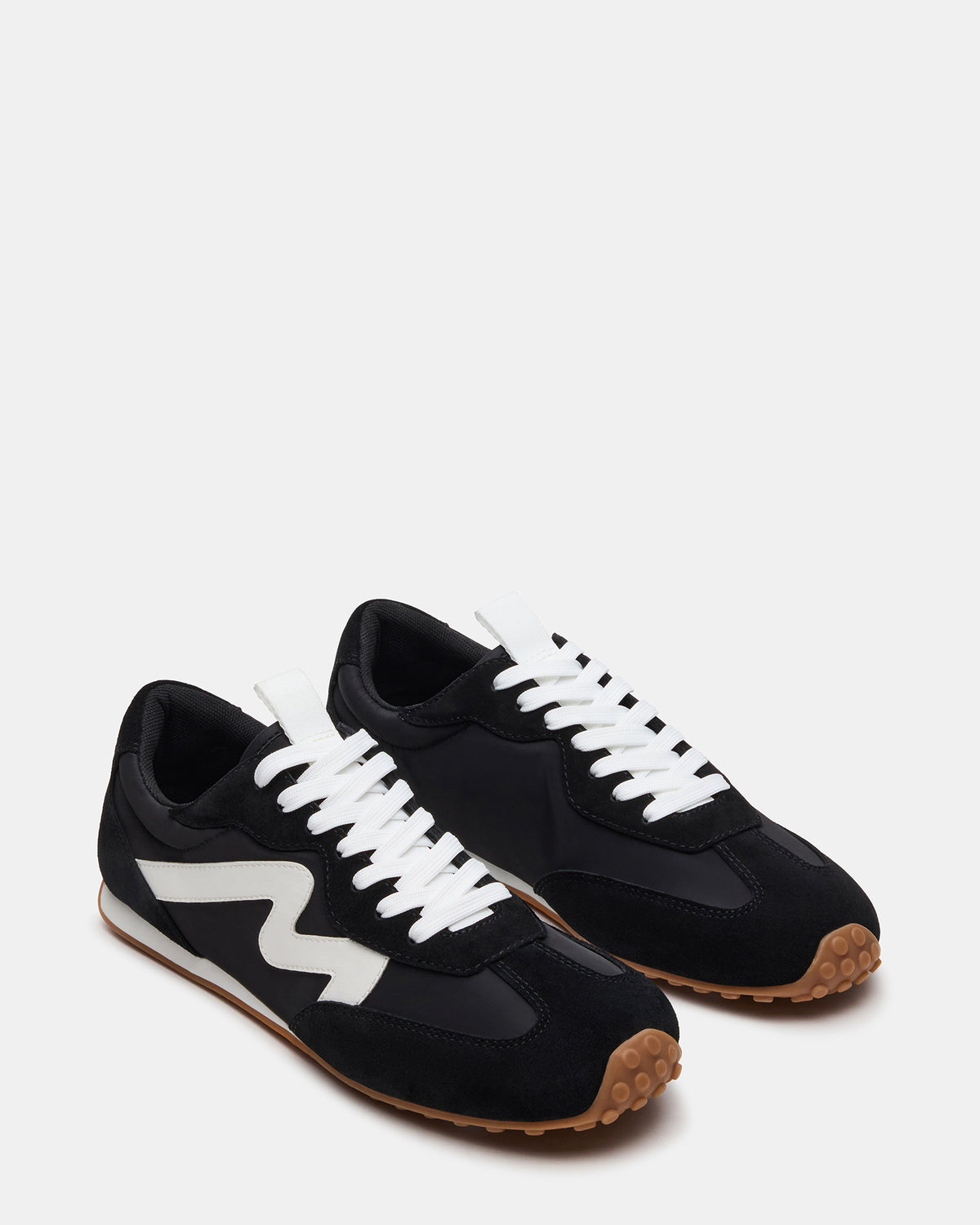 Steve Madden CYRUS Black Low-Top Lace-Up Men's Sneaker