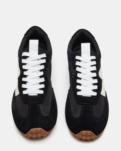 Steve Madden CYRUS Black Low-Top Lace-Up Men's Sneaker