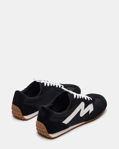 Steve Madden CYRUS Black Low-Top Lace-Up Men's Sneaker
