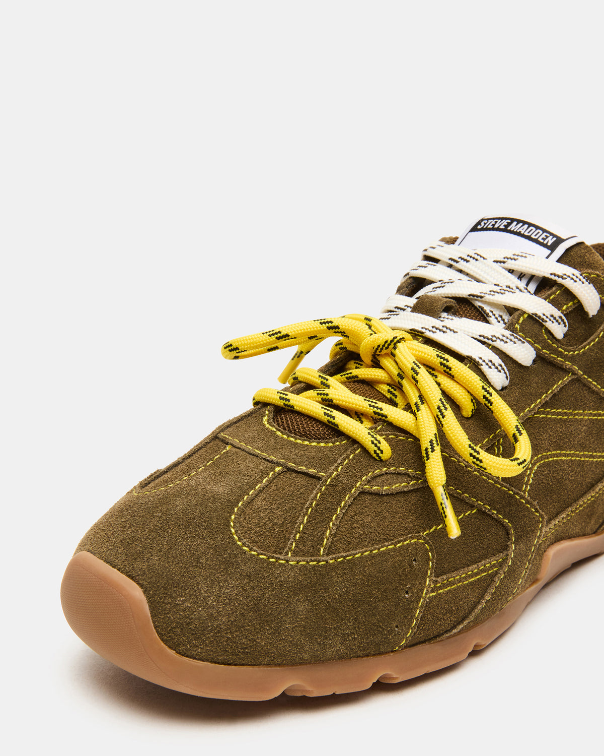 Steve Madden MIDAS Olive Low-Top Lace-Up Men's Sneaker