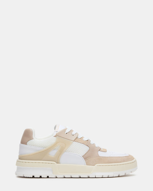 Steve Madden SANCHEZ White Multi Low-Top Lace-Up Men's Sneaker