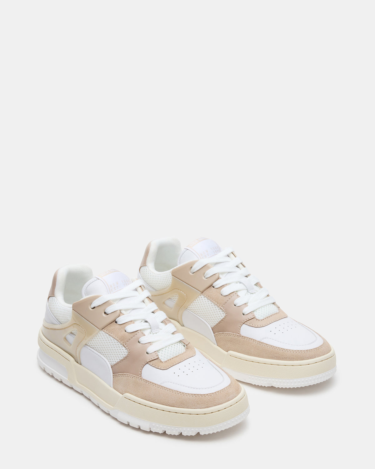 Steve Madden SANCHEZ White Multi Low-Top Lace-Up Men's Sneaker