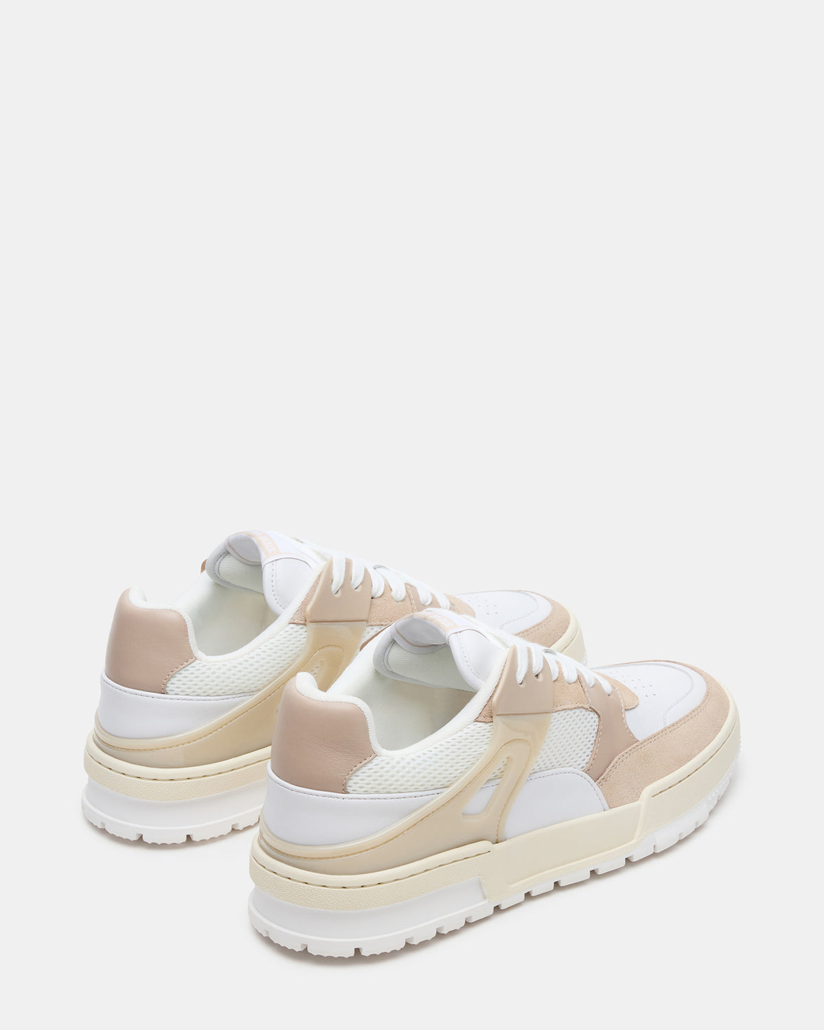 Steve Madden SANCHEZ White Multi Low-Top Lace-Up Men's Sneaker