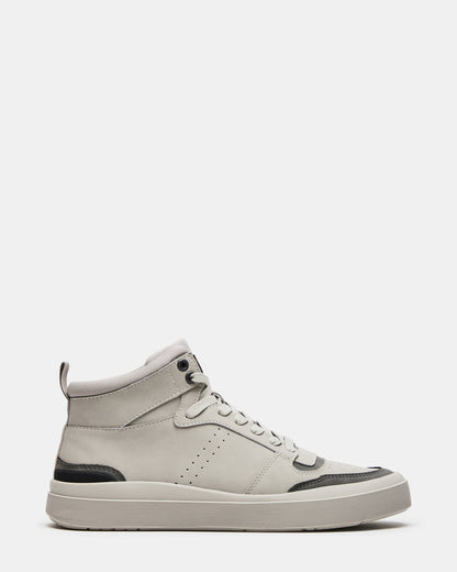 Steve Madden DERICK Light Grey Men's Lace-Up High-Top Sneakers