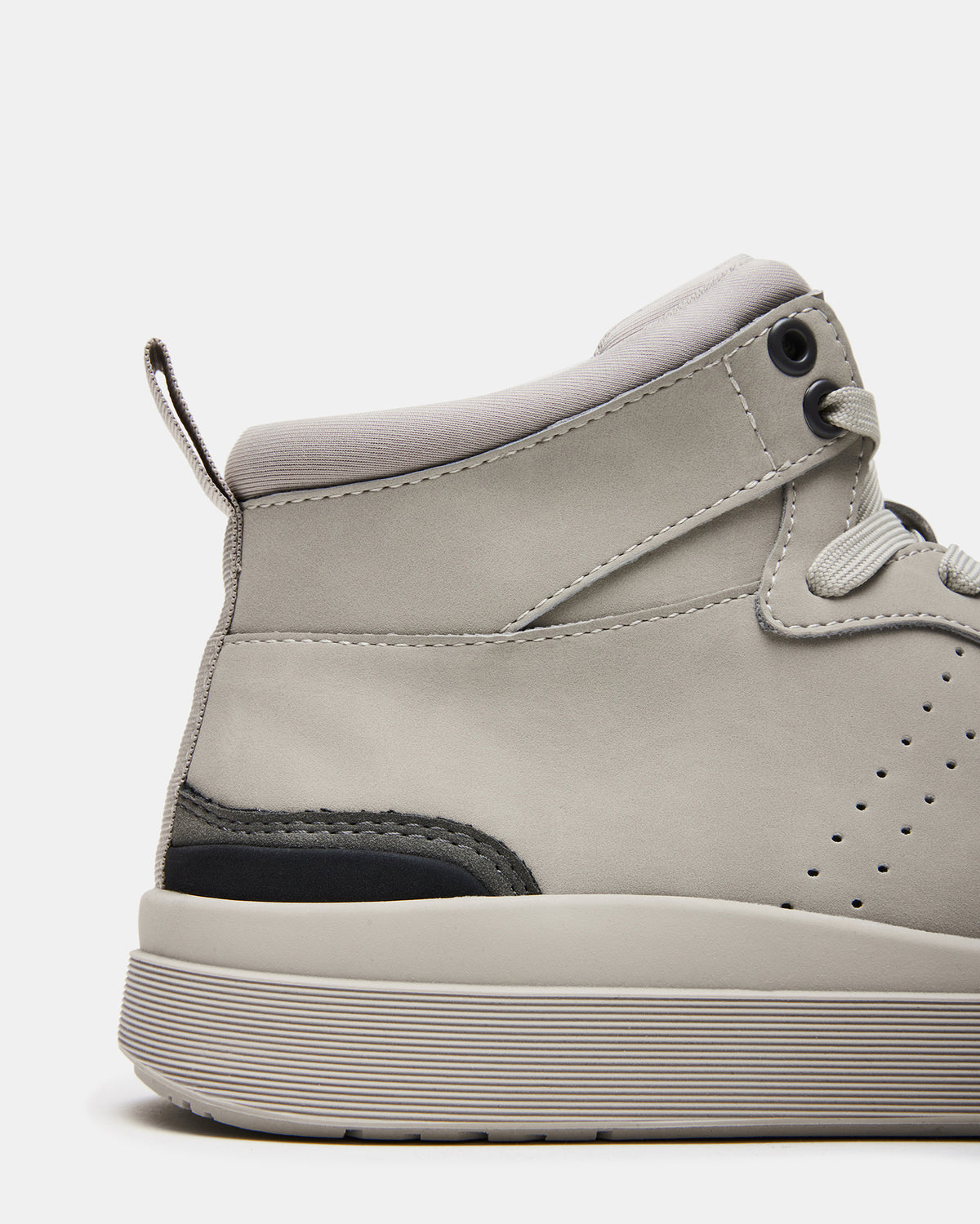Steve Madden DERICK Light Grey Men's Lace-Up High-Top Sneakers