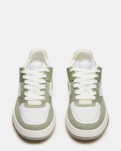 Steve Madden SANCHEZ Green Multi Low-Top Lace-Up Men's Sneaker