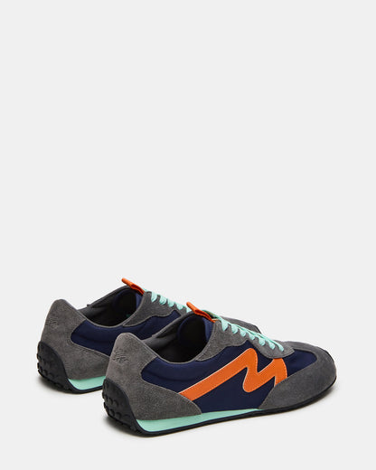 Steve Madden CYRUS Grey Multi Low-Top Lace-Up Men's Sneaker