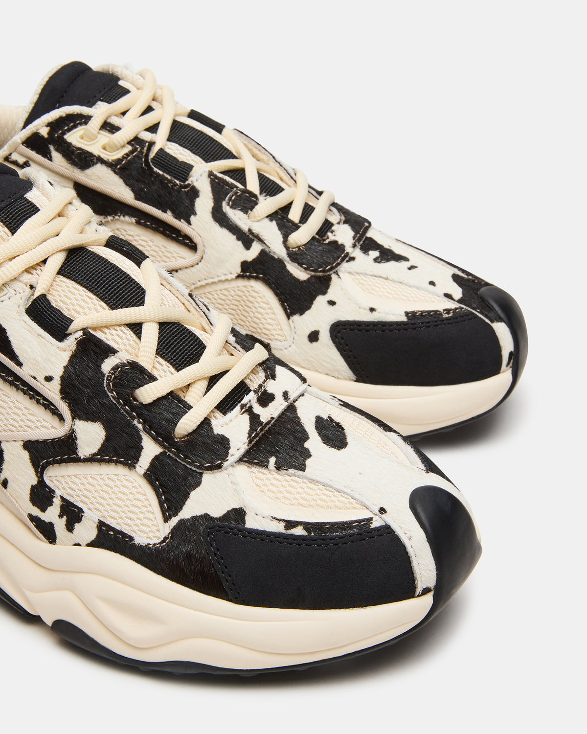 Steve Madden SALVADOR Black/White Low-Top Lace-Up Men's Sneaker