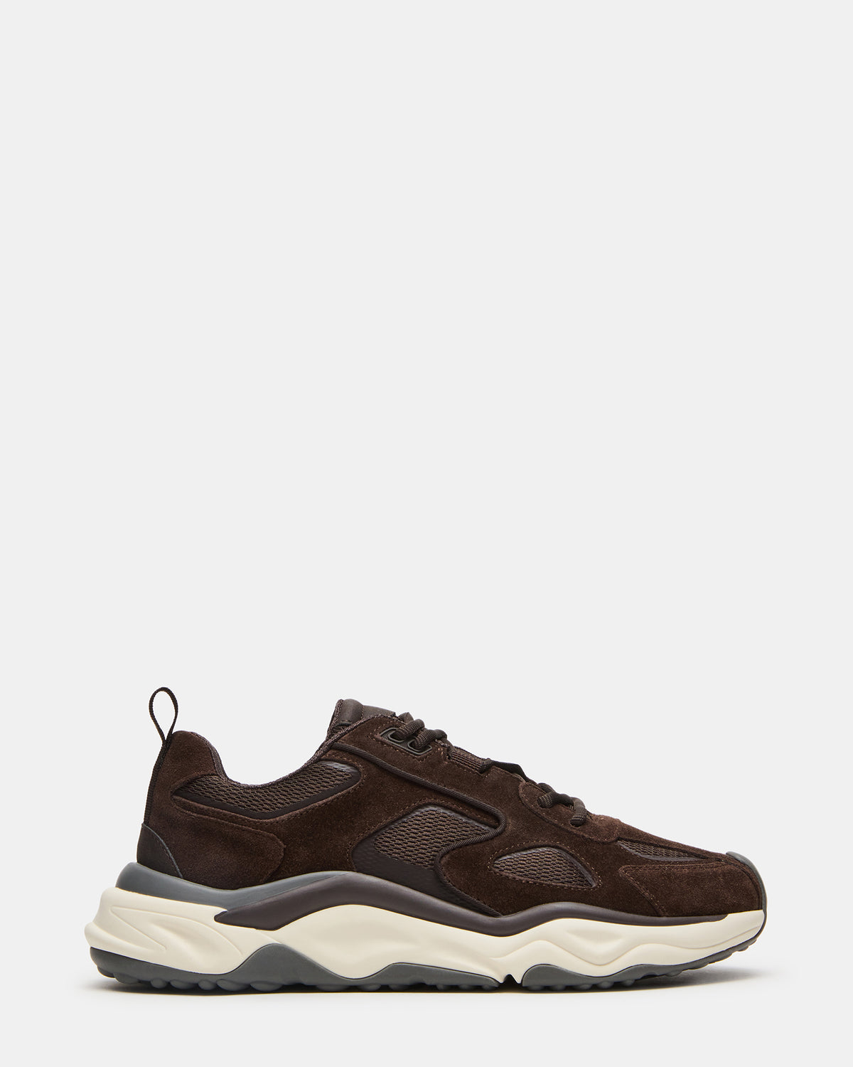Steve Madden SALVADOR Brown Low-Top Lace-Up Men's Sneaker