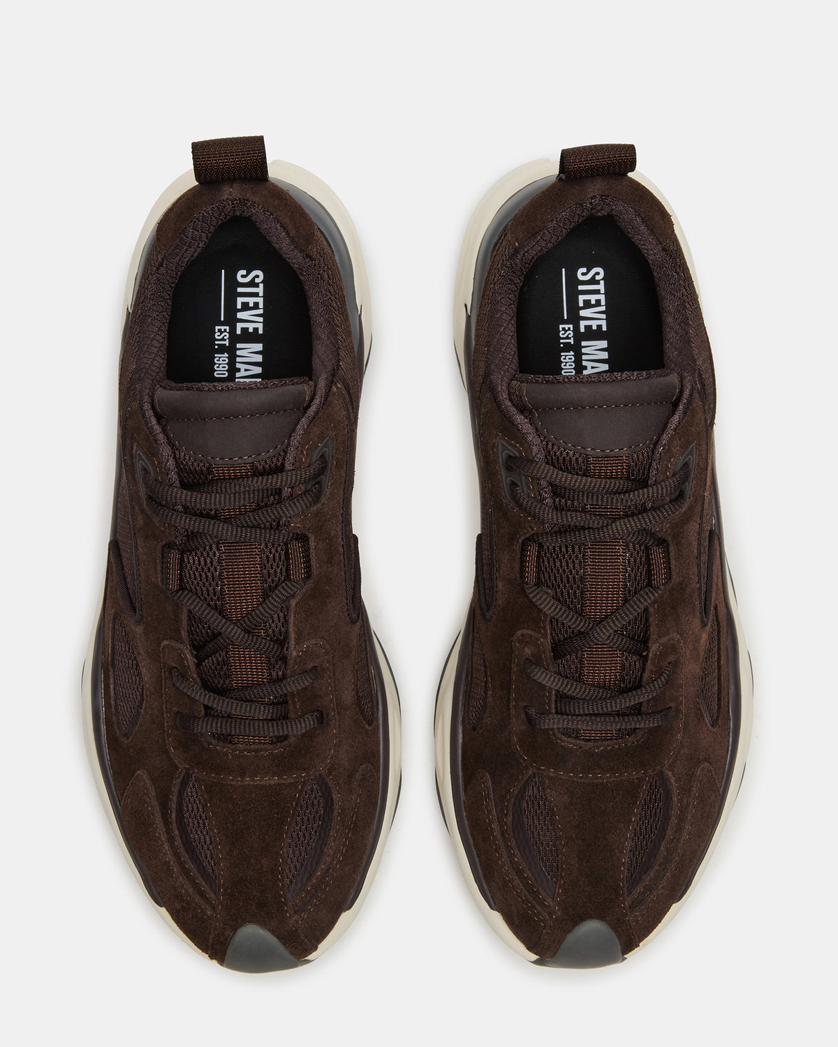 Steve Madden SALVADOR Brown Low-Top Lace-Up Men's Sneaker