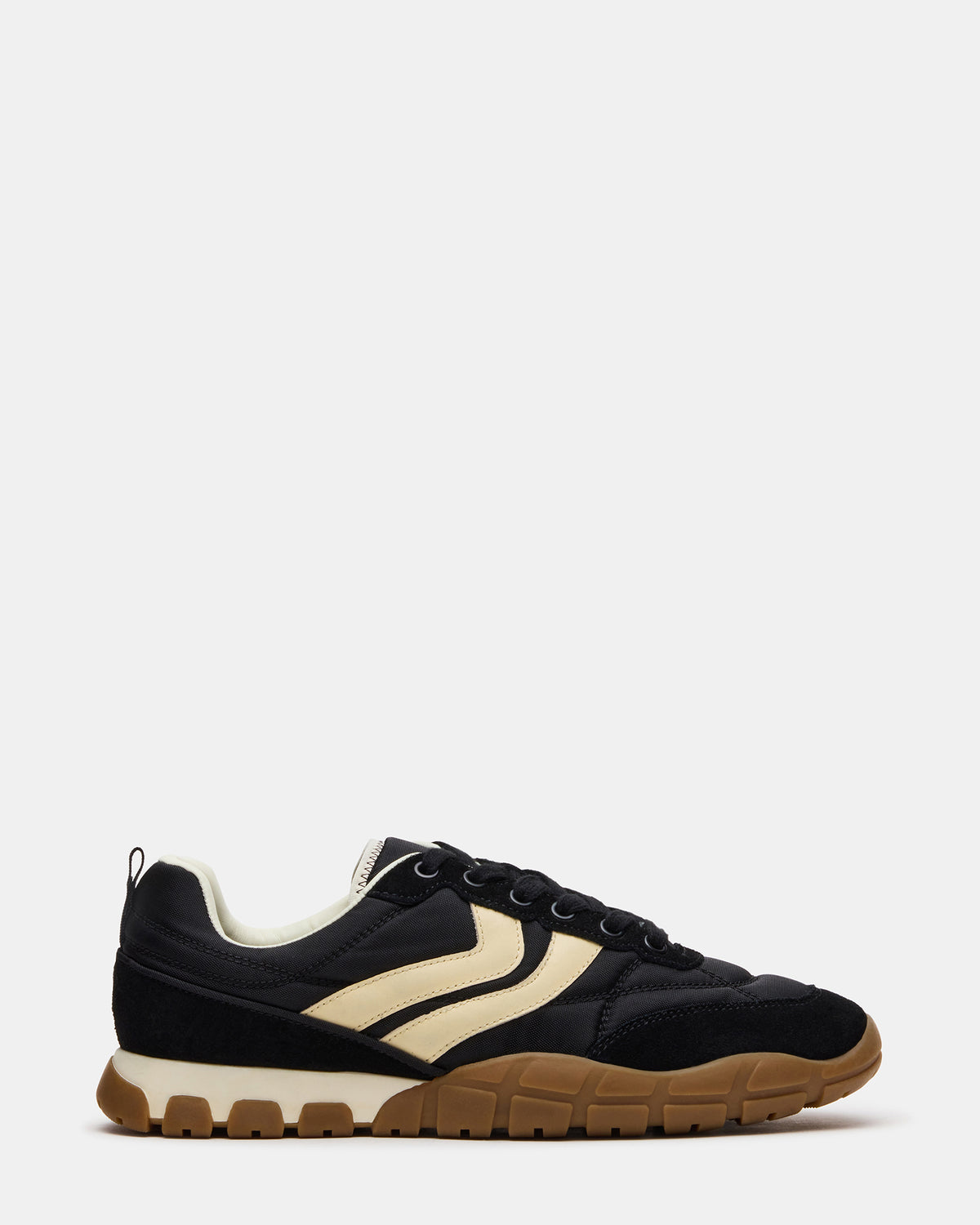 Steve Madden HORIZON Black Low-Top Lace-Up Men's Sneaker
