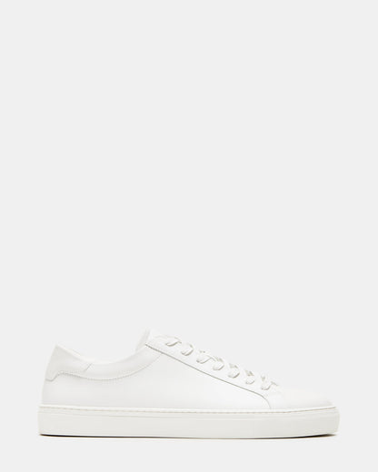 Steve Madden BONDD White Leather Low-Top Men's Sneaker