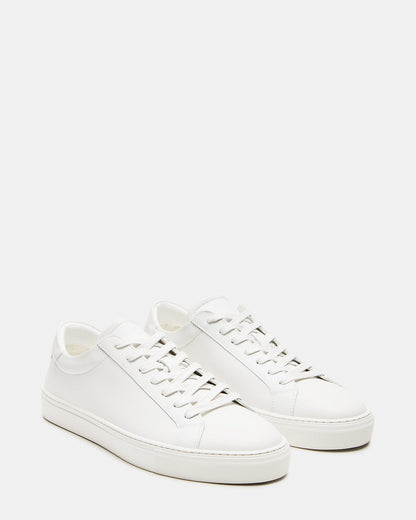 Steve Madden BONDD White Leather Low-Top Men's Sneaker