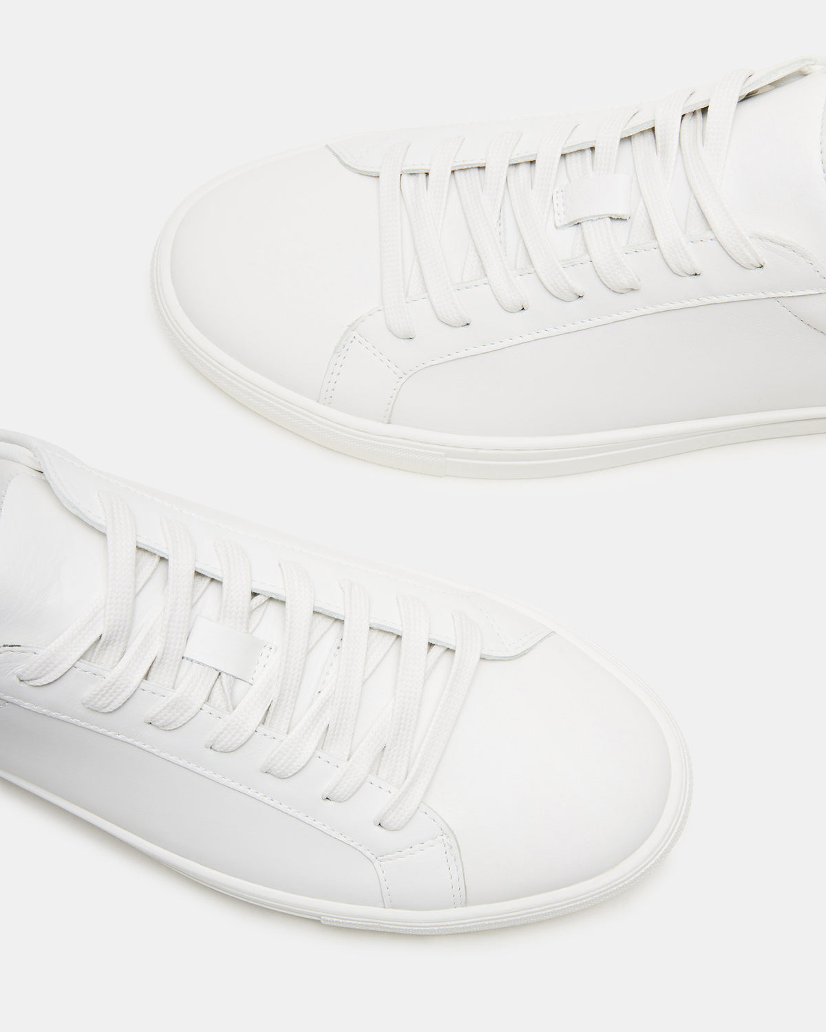 Steve Madden BONDD White Leather Low-Top Men's Sneaker