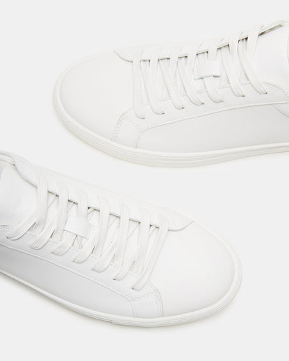 Steve Madden BONDD White Leather Low-Top Men's Sneaker