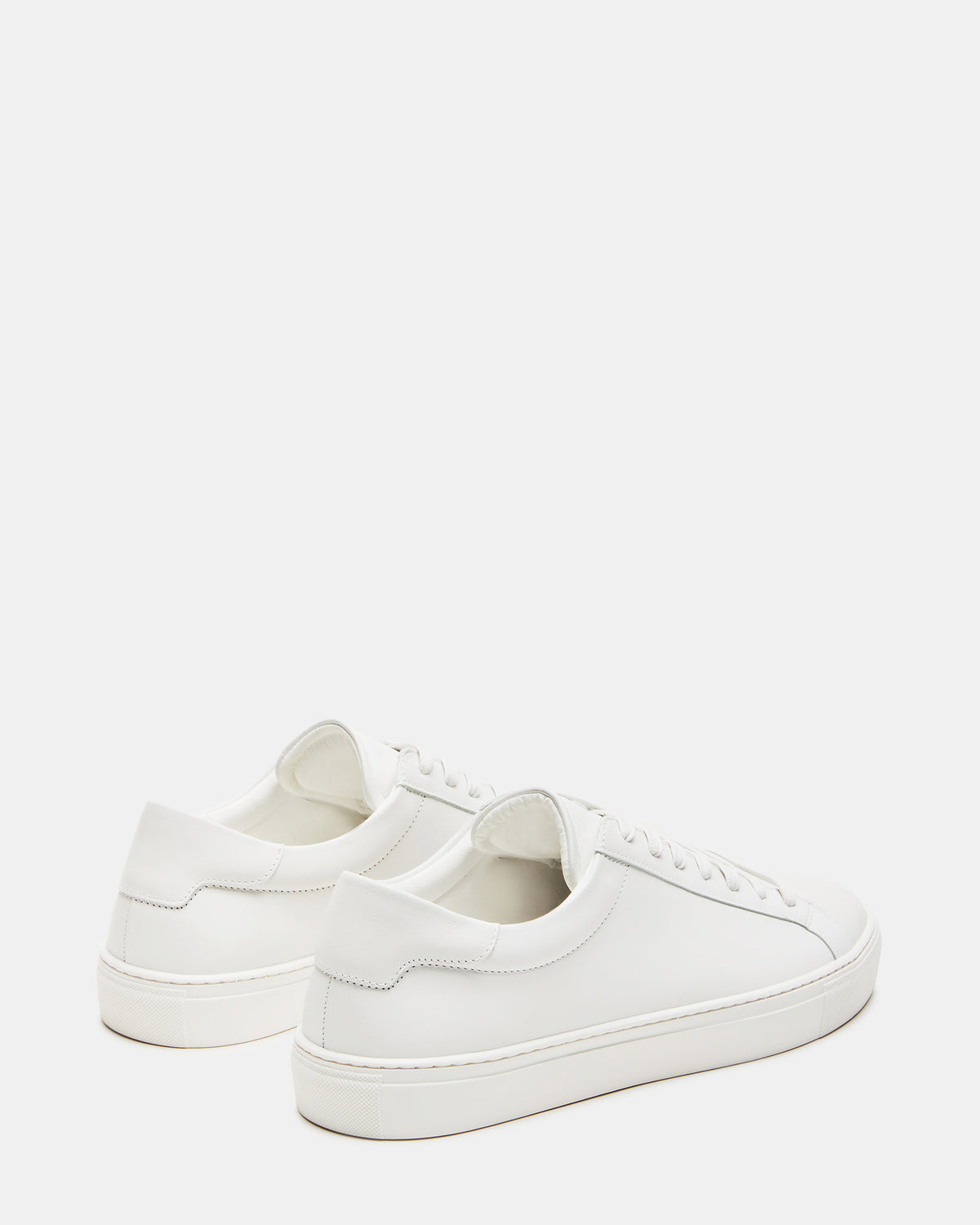 Steve Madden BONDD White Leather Low-Top Men's Sneaker
