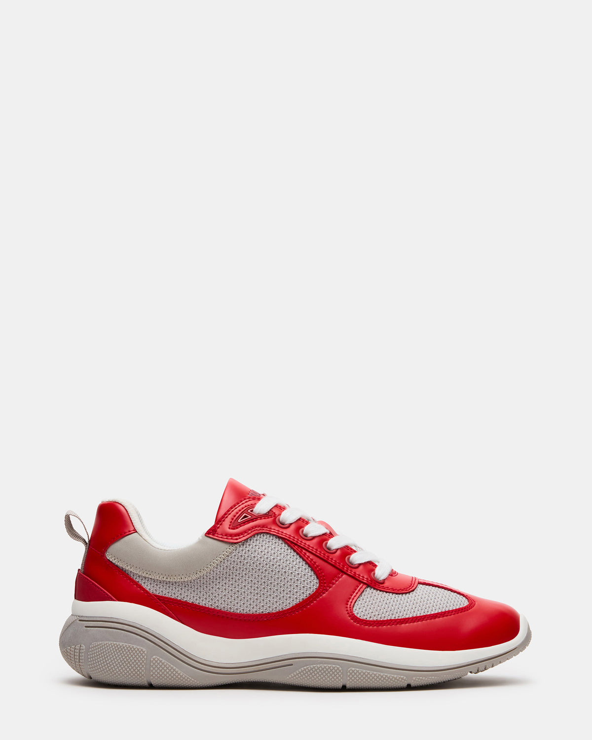 Steve Madden PICOLO Red Low-Top Lace-Up Men's Sneaker