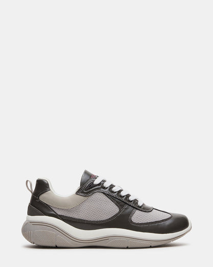 Steve Madden PICOLO Grey Low-Top Lace-Up Men's Sneaker